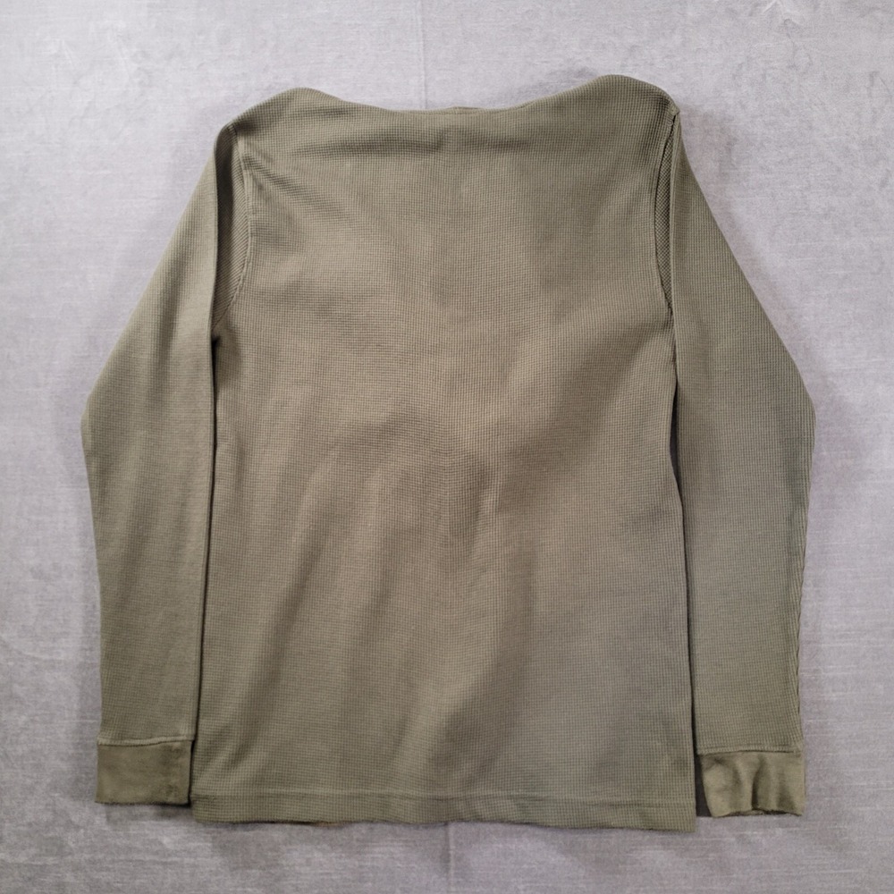 Rocawear Long Sleeve Army Green Camo Thermal Shirt Hoodie Mens Size Medium - Picture 8 of 8